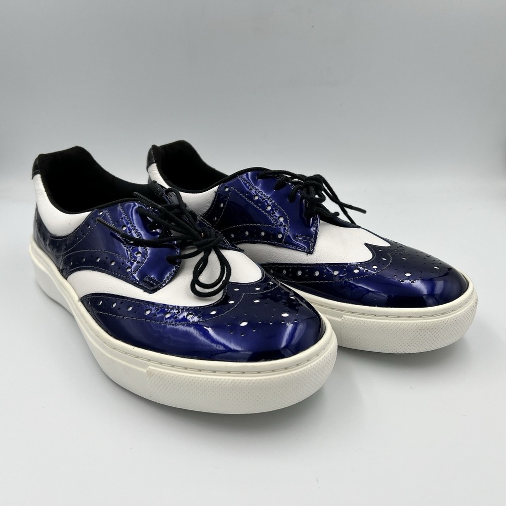 SAS Oxland Casual Shoe Sneaker Leather White Sapphire Blue Women's Size 7M $235‎